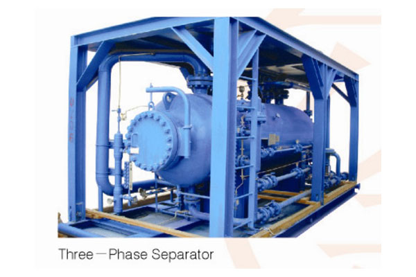 Oil, gas, water three-phase separator