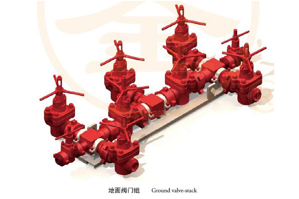 Drilling pipe surface valve group